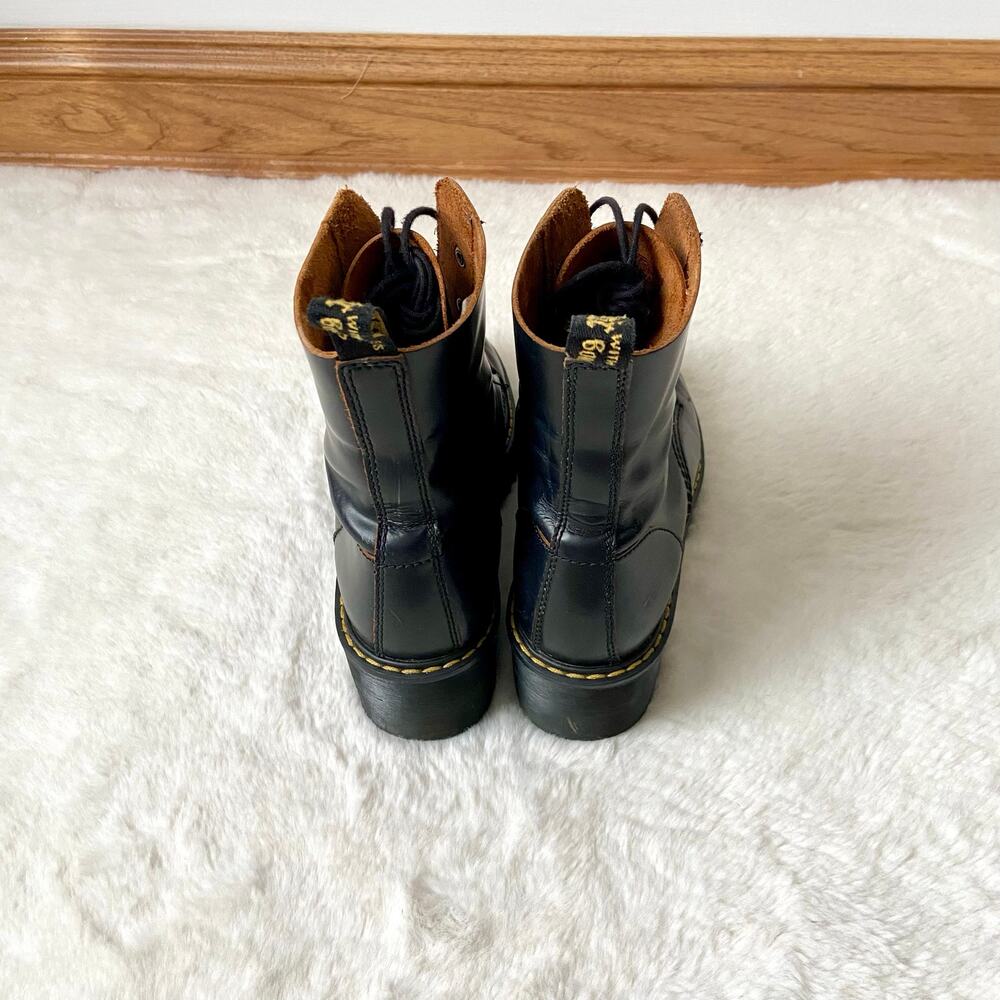 Dr. Martens Leona Vintage Smooth black boots - Picture 3 of 12